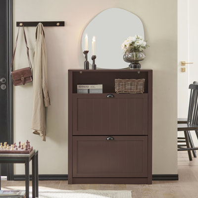 14 Pair Flip Down Shoe Storage