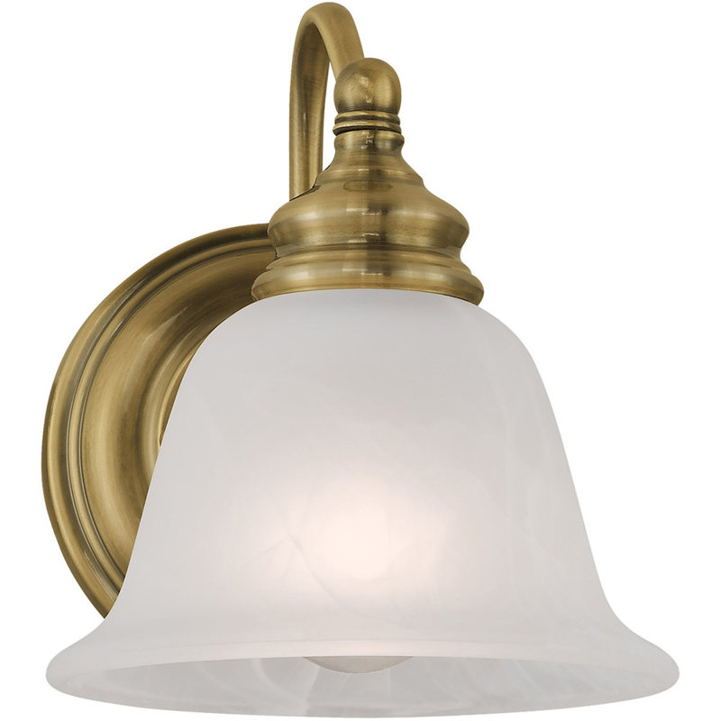 Applique murale pour salle de bain Aquita, Bronze