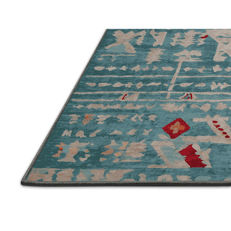 Tapis gris soyeux et moelleux, Rectangle 2 pi x 3 pi