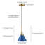Luminaire suspendu conique à 1 lumière Zeno-148355663