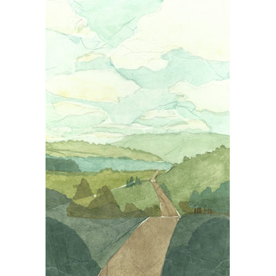 Countryside Collage I - Wrapped Canvas Painting