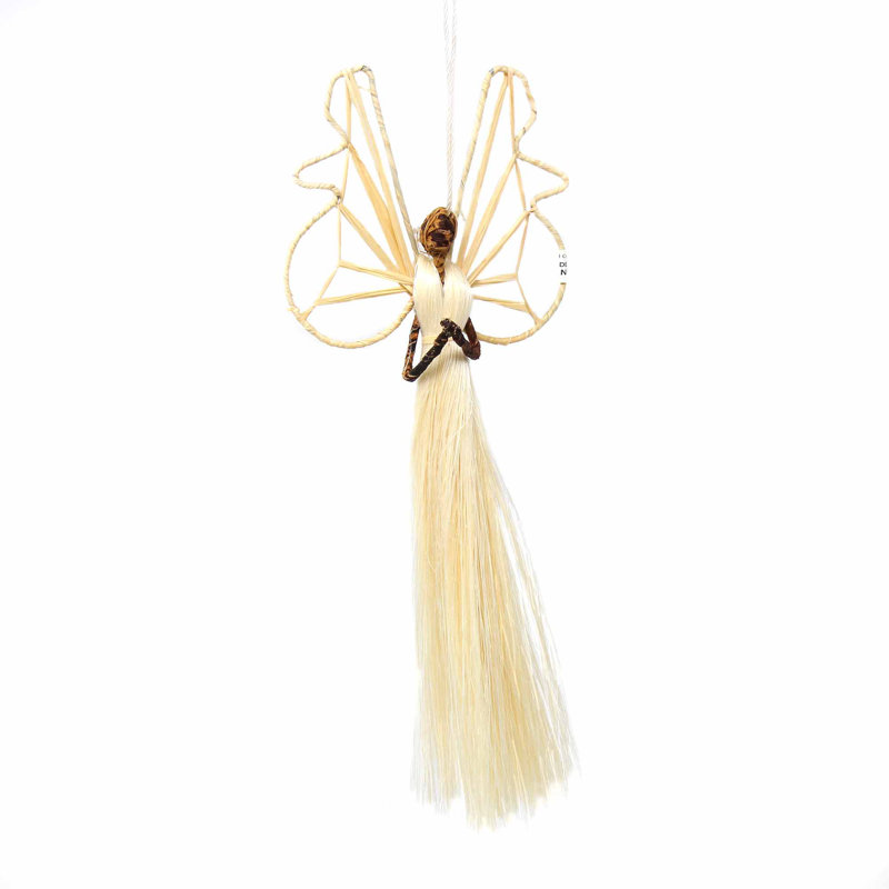 9'' Handmade Fabric Angel Hanging Figurine Ornament