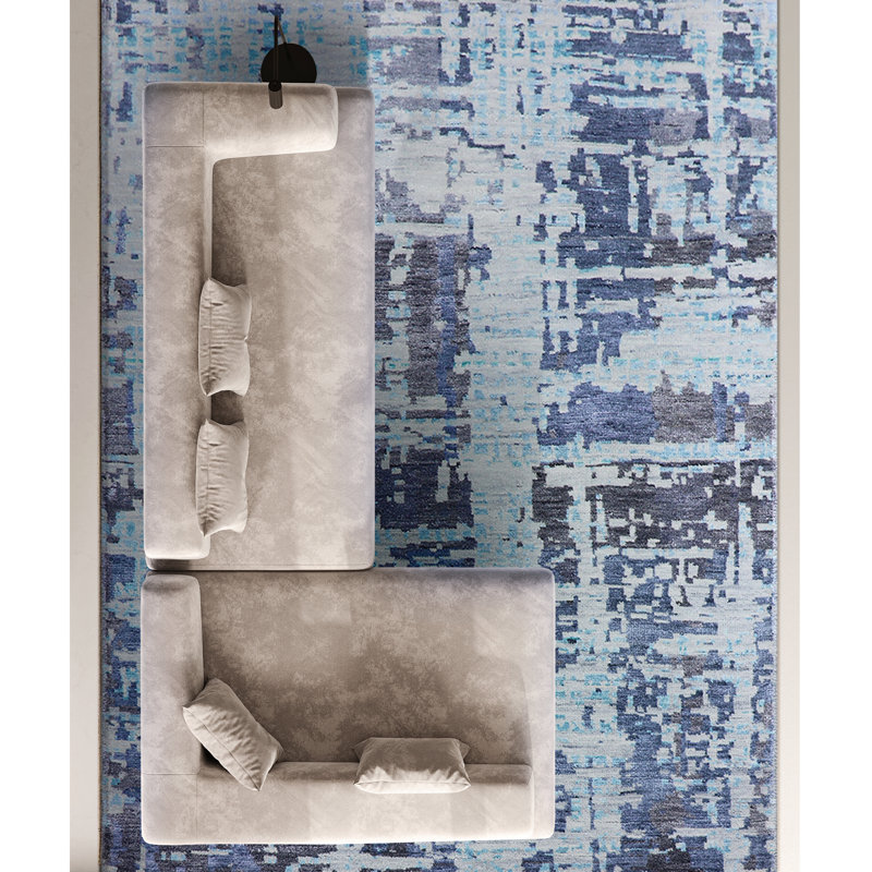 Abstract Area Rug, Rectangle 4' x 6'