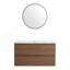 Meuble-lavabo mural 36 po avec lavabo en céramique 36 po, 2 tiroirs à fermeture en douceur, ensemble KD