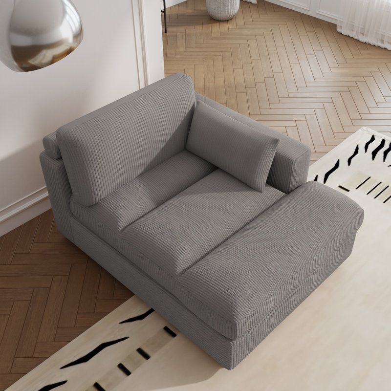 Bentura Chaise Lounge, Right Hand Facing, Light Grey