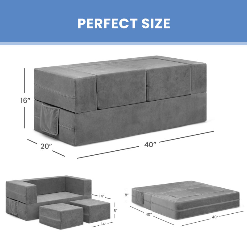 Kids Foam and Ottoman