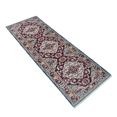Crayton Machine Made Polyester Area Rugs - Red Color, Oriental Design, Low Pile Machine Made Area Rugs for Living Room, Bed Room