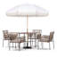 Parasol de plage d'extérieur 8 pi avec base Wykisha-131077486