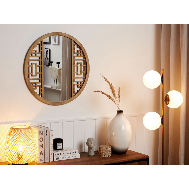 Encinoso Wood Flat Wall Mirror