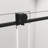 60 In. W X 76 In. H Single Sliding Frameless Shower Door/Enclosure In Matte Black Finish With Clear Glass-122790643