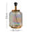 Neven 33Cm Clear/Gold Table Lamp Base