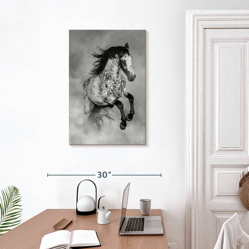 Brampt Black And White Appaloosa, 30" H x 20" W