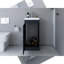 Lavabo pour salle de bain Jozz, noir