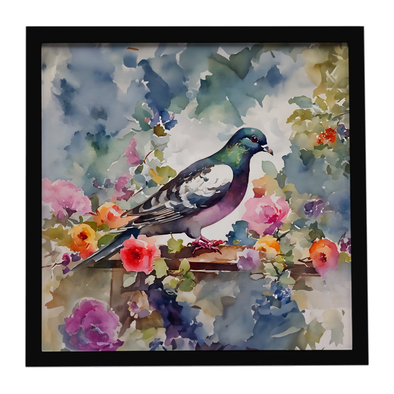 Pigeon Framed Metal Print