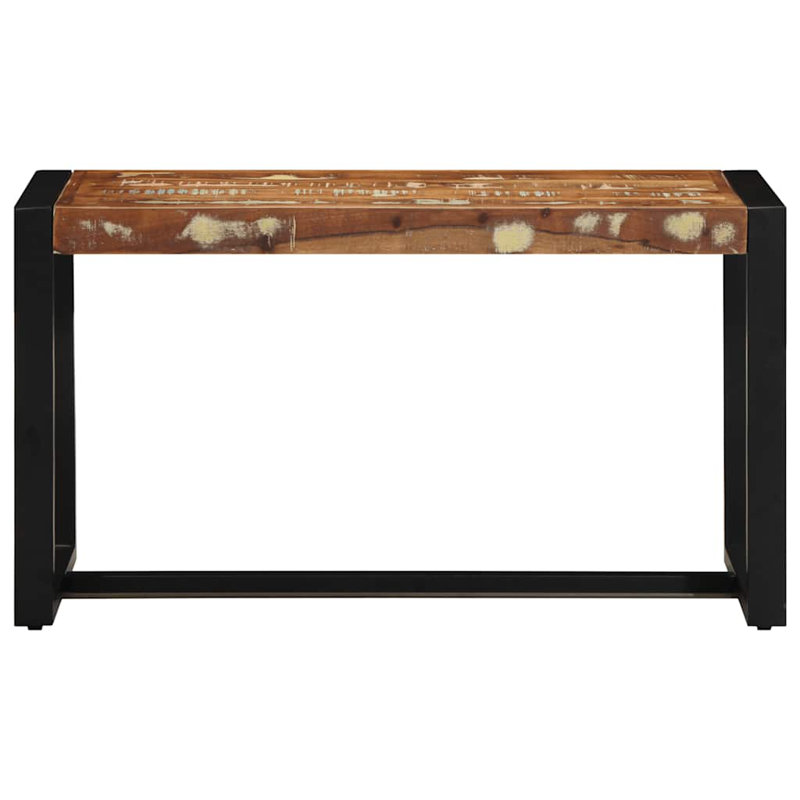 Bench 35x45 Cm Solid Rough Wood Mango, Black/Multicolour Brown, 45cm H x 80cm W x 35cm D