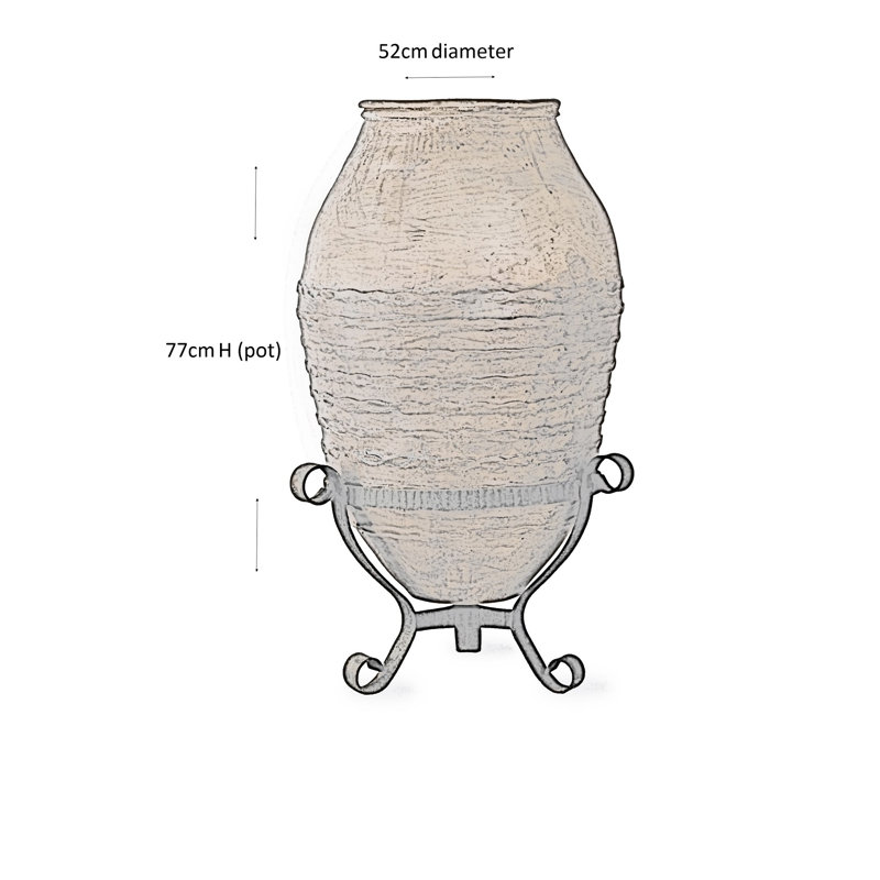 The Mediterranean Collection Handmade Pot Planter, Terracotta