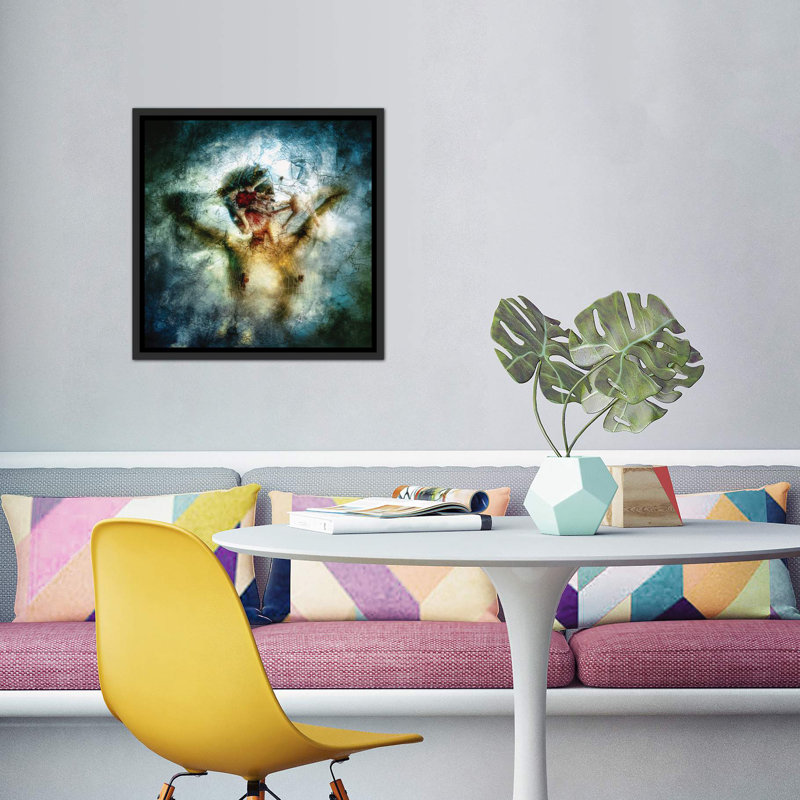 « I Break » par Mario Sanchez Nevado-impression de cadre photo, H 37 po x l 37 po x P 1,5 po, Toile avec cadre noir