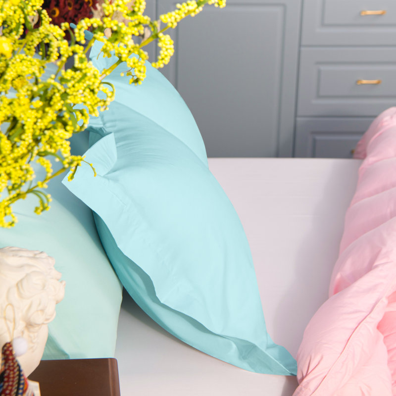 Sham Set, Light Blue, Queen