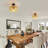 Boho Rattan 3-Light  Semi Flush Mount  (Bulb Not Include)