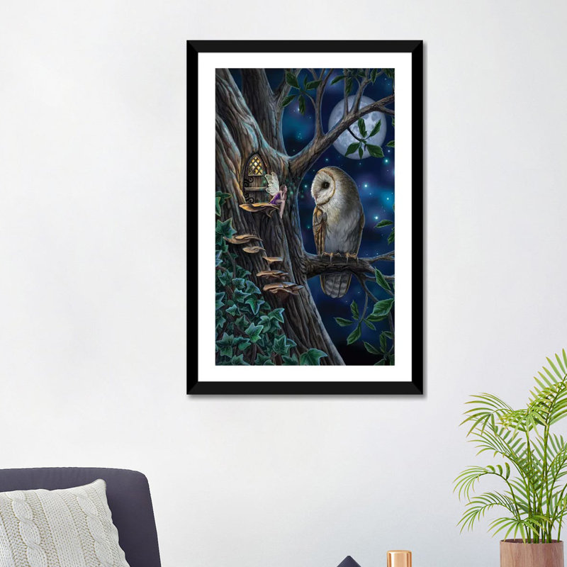 « Fairy tales » par Lisa Parker-impression d’art graphique, Papier noir, Blanc, H 32 po x l 24 po x P 1 po