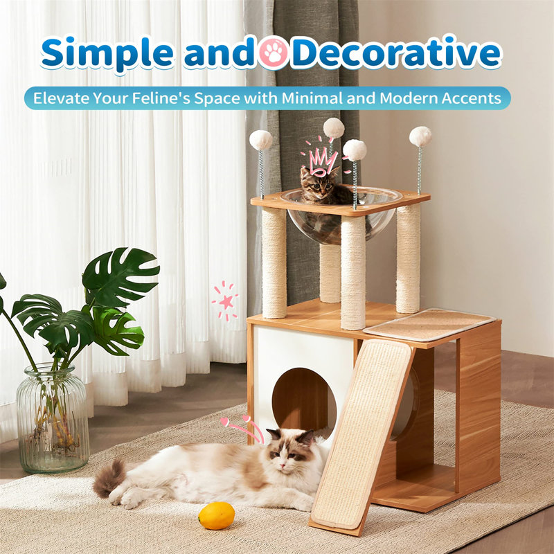 Evislandys 35.75'' H Cat Tree