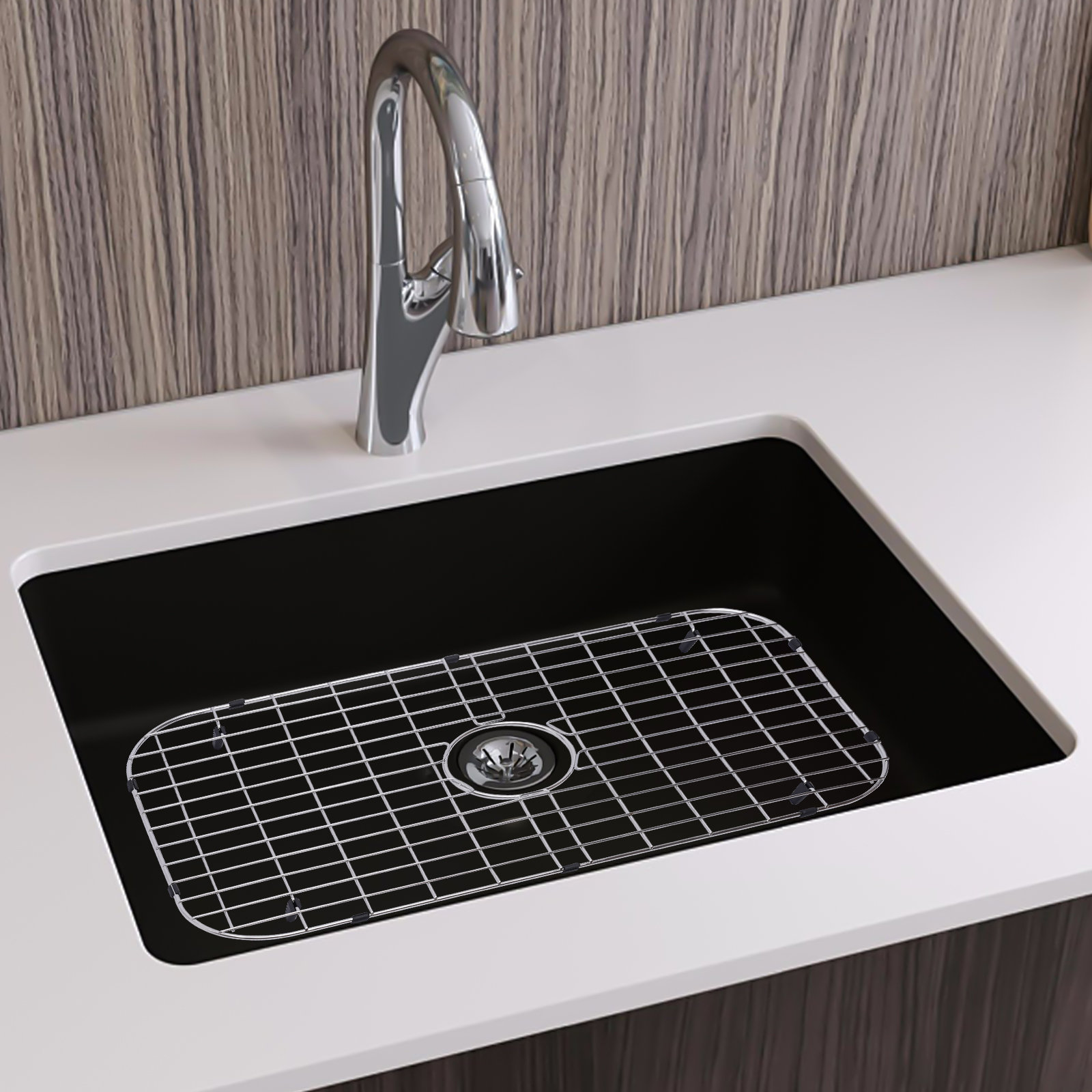 Elkay 15.5-in x 28.5-in Right Drain Stainless Steel Sink Grid in the Sink  Grids & Mats department at