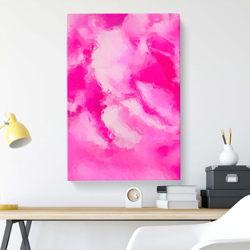 Pink Petals In Bloom In Abstract - Wrapped Canvas, 76cm H x 50cm W x 3cm D