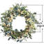 Couronne de baies d'eucalyptus artificiel, couronne d'eucalyptus, couronne, printemps, été, porte avant, fenêtre suspendue, décorations de fête murale