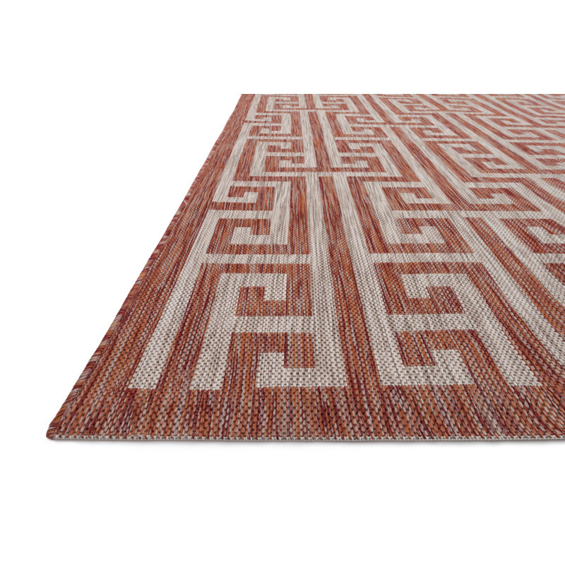 Spaulding Geometric Indoor / Outdoor Rug, Rectangle 7'10" x 10'9"