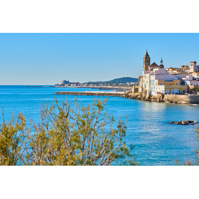 Sitges Views A Sunnu Day by Imv - Wrapped Canvas Print