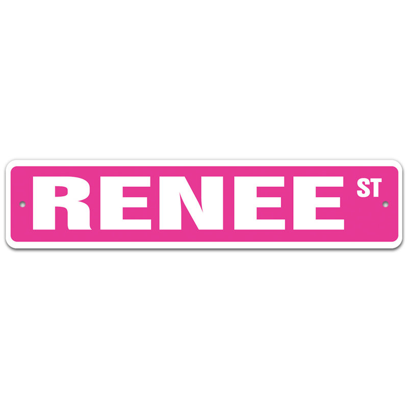 Plaque de rue, H 7 po x l 30 po x P 0,1 po
