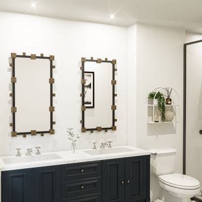 Iron Frame Rectangle Mirror