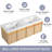 60 inch Wall-Mounted Double Bathroom Vanity With Resin Vanity Top