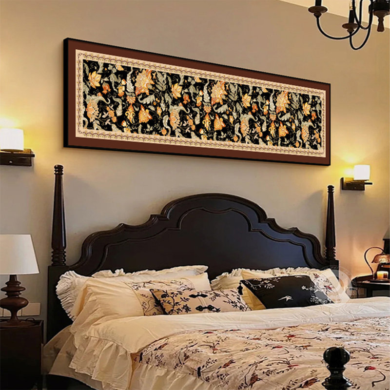 Art mural Mid-Century moderne en toile pour salon, H 94,49 po x l 23,62 po