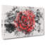 Red Rose in the Shadows Watercolour - Wrapped Canvas-56658392