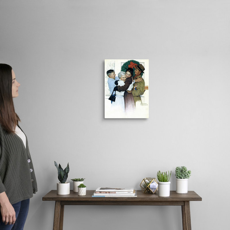 Art mural sur toile Norman Rockwell, Toile tendue, H 16 po x l 12 po x P 1,25 po