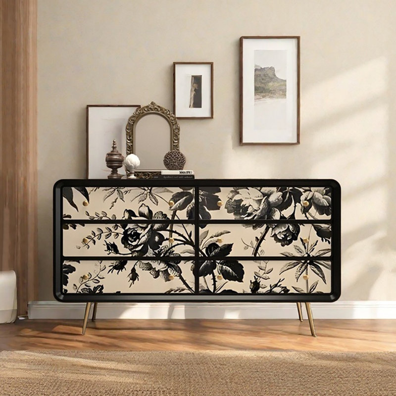 63in Six-drawer Sideboard Storage Cabinet
