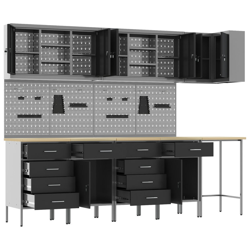 Work Cabinet Set, Black