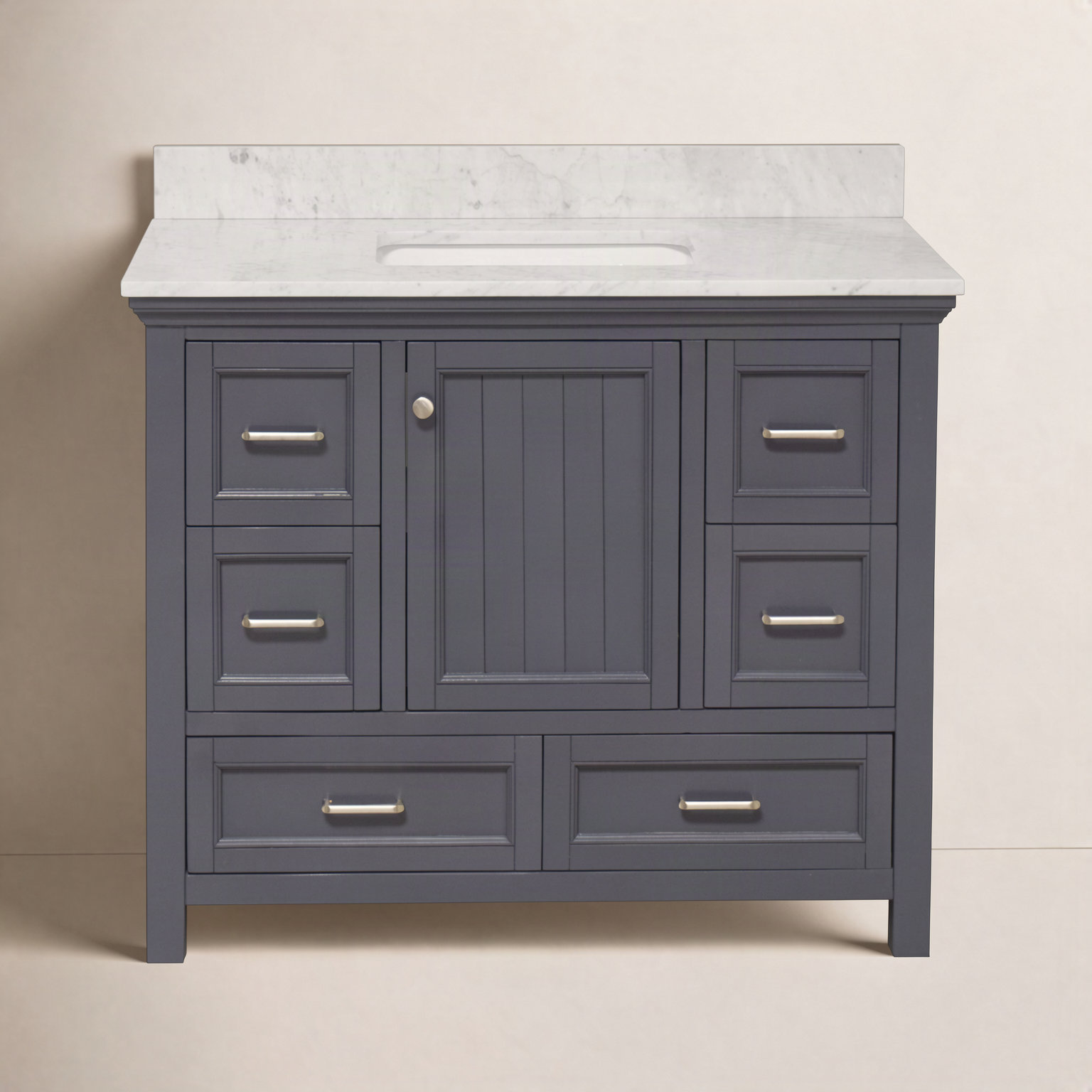 Maven 42'' Single Bathroom Vanity, Charcoal Gray