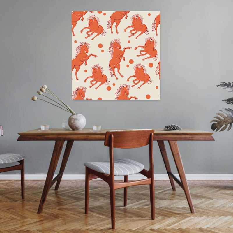 Energetic Horse, 32" H x 32" W