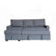 Canapé-lit modulaire en flanelle avec rangement à gauche 90,5 po Namir-1217368371