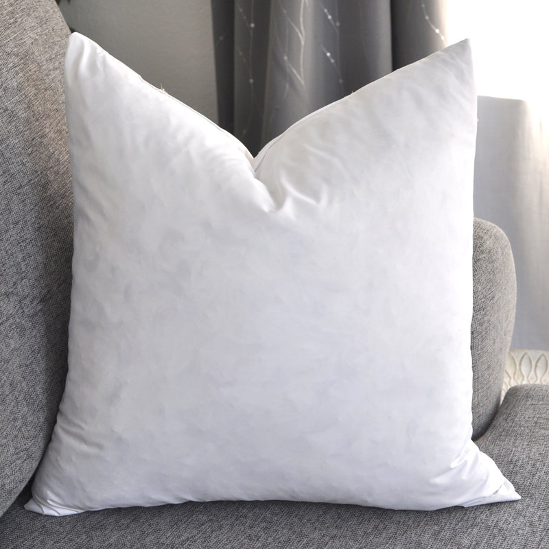 Insert de coussin réversible uni, H 22 po x l 22 po, Plumes