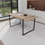 Ensemble de table de salle à manger moderne 5 pièces, bois aggloméré et métal, idéal pour la maison
