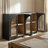 Large Storage Sideboard With Glass Doors And Unique Arched Design For Dining Room-781439061