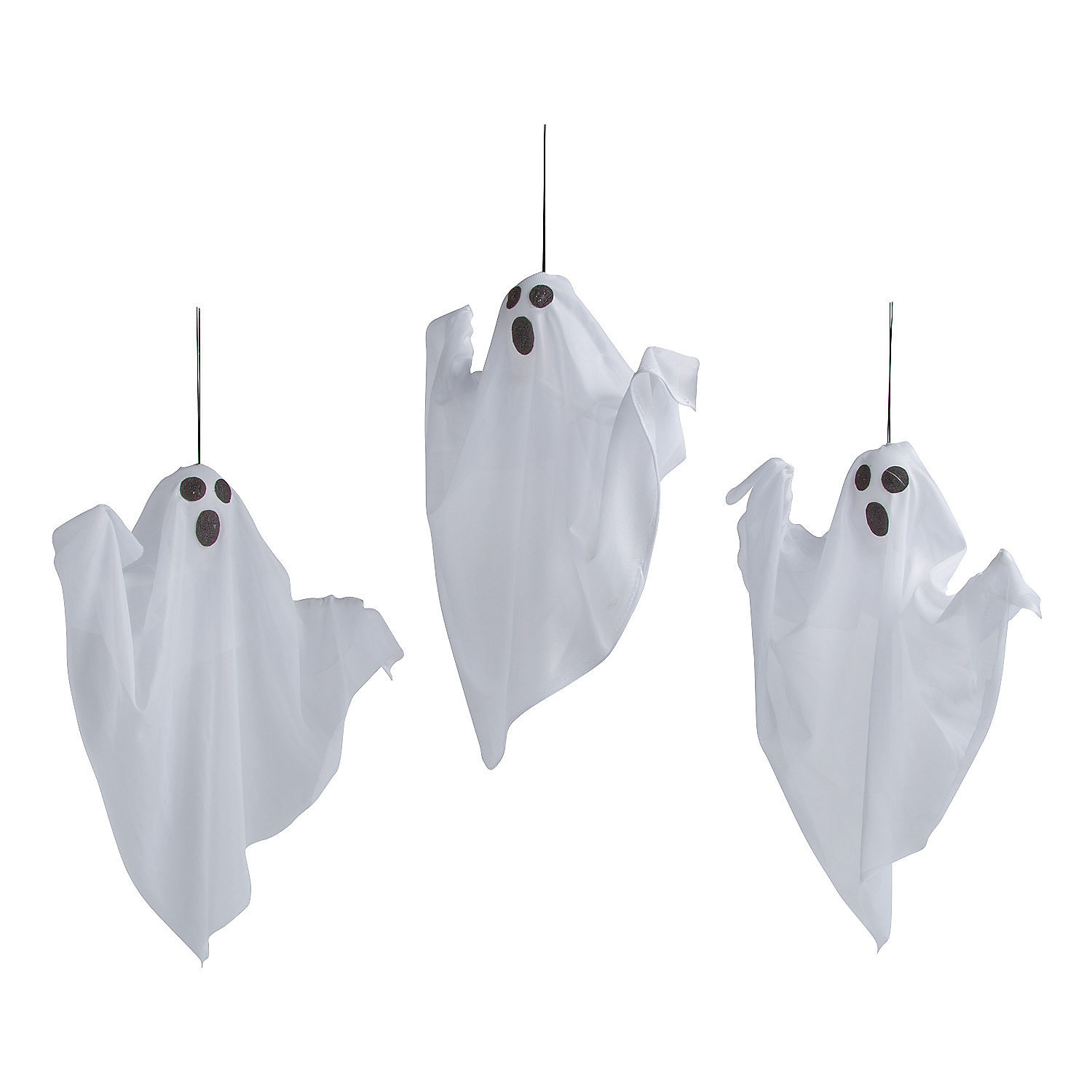 The Holiday Aisle® 3 Piece Value LED Hanging Ghosts Halloween ...