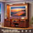 70.9"H Entertainment Center & Tv Stand– Charge, Store ,Led Light & Secure Seamlessly-391967620