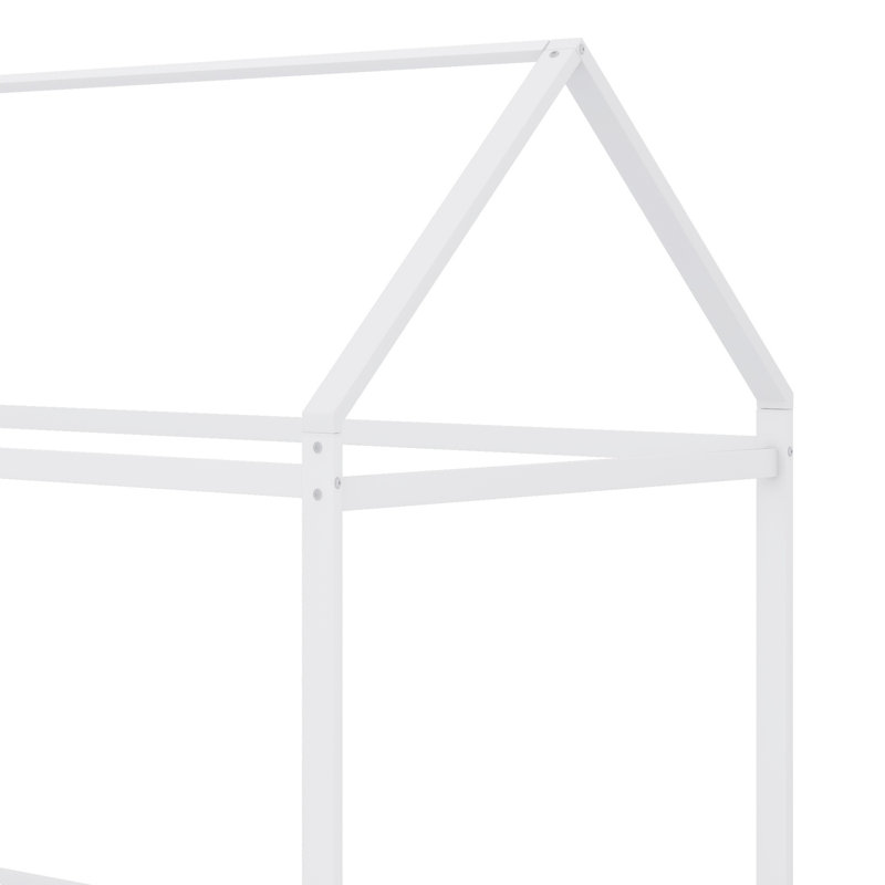 Standard Panel Bed, White, Twin