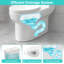 Toilette une pièce fixée au sol à hauteur de chaise 1,6 GPF Sarlai (siège inclus)