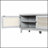 Boho Rattan Entryway Bench With Storage, Cushioned Shoe Bench With Double Doors, Wooden Shoe Organizer For Hallways-1941398659