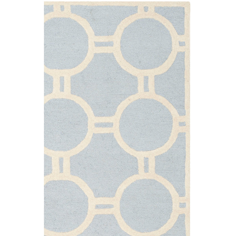 Sanyla Cambridge Hand Tufted Wool Geometric Rug, Rectangle 2'6" x 4'
